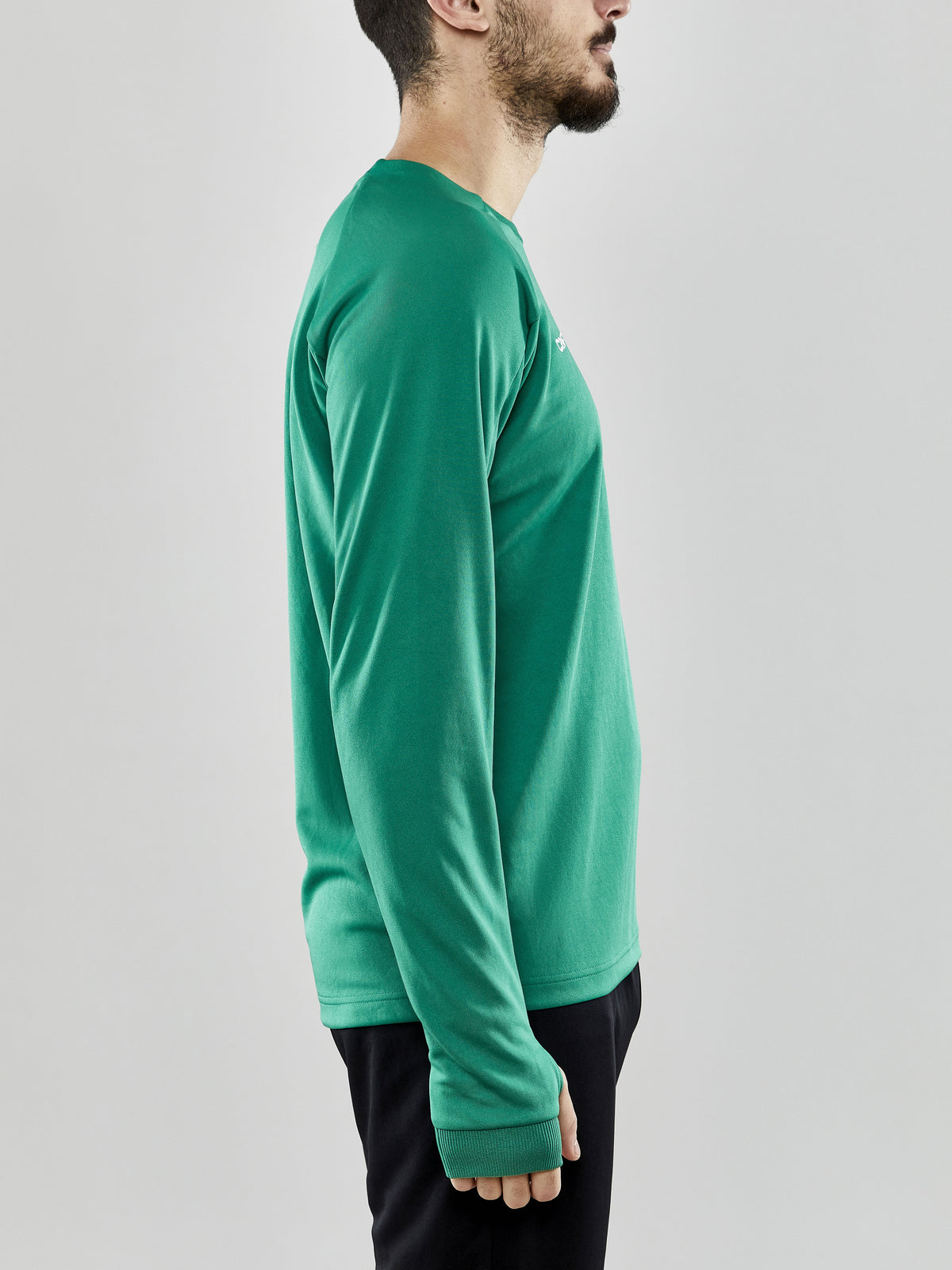 Craft Evolve Crew Neck Herren in Grün, Detailansicht