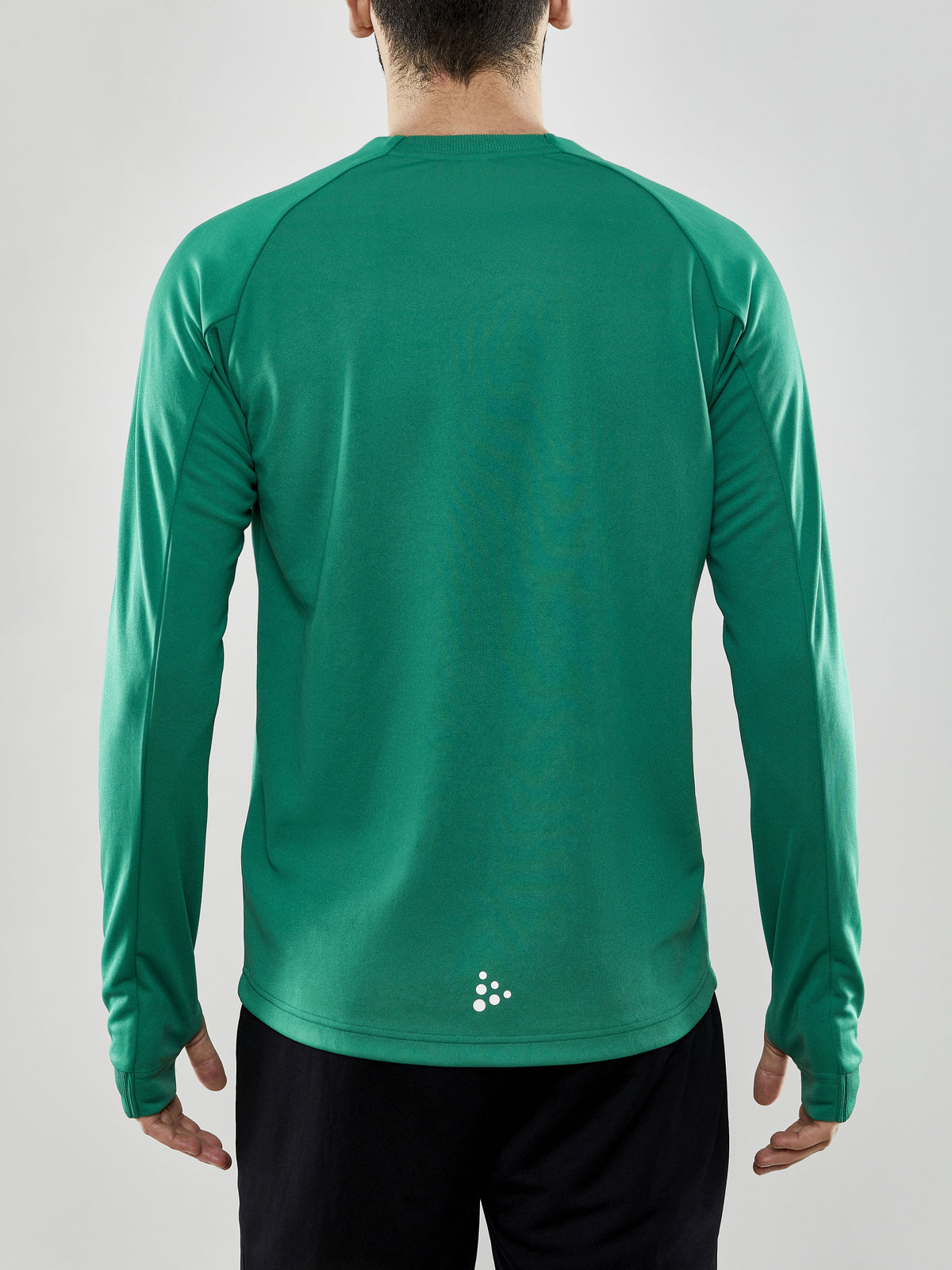 Craft Evolve Crew Neck Herren in Grün, Detailansicht