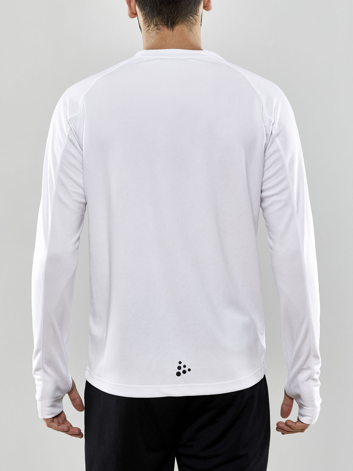 Craft Evolve Crew Neck Herren in Weiss, Detailansicht