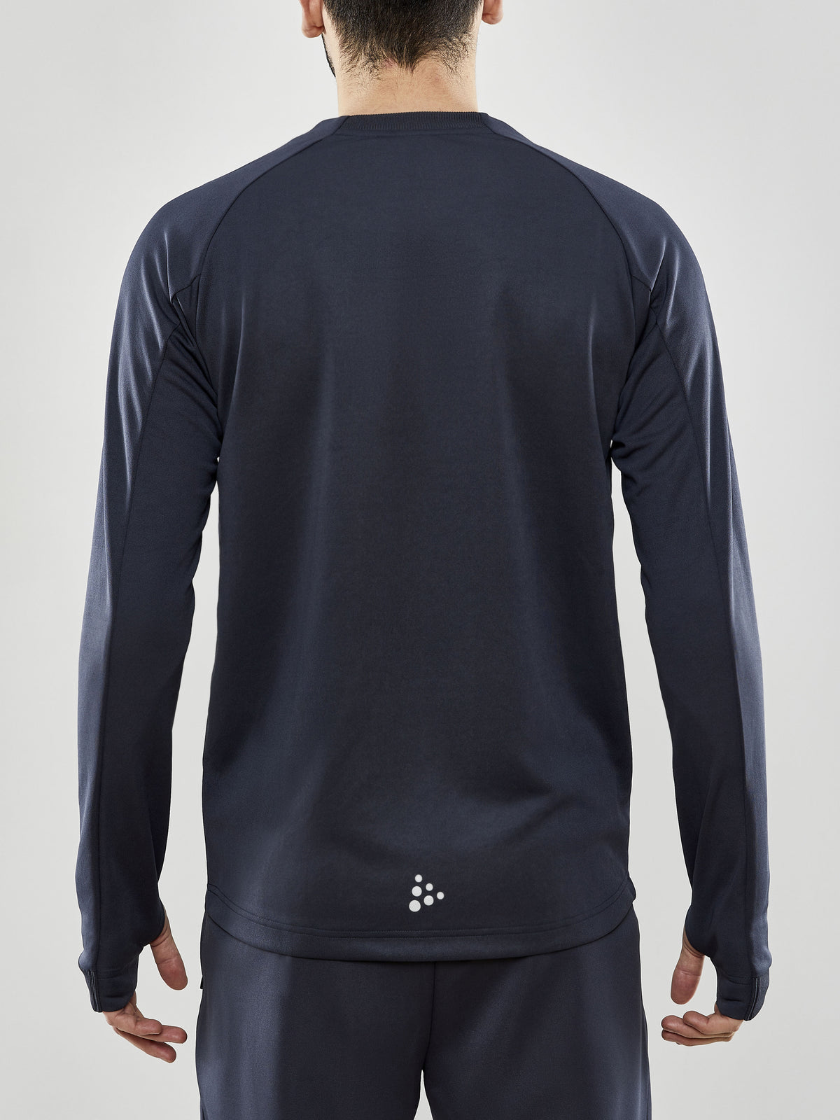 Craft Evolve Crew Neck Herren in Dunkelgrau, Detailansicht
