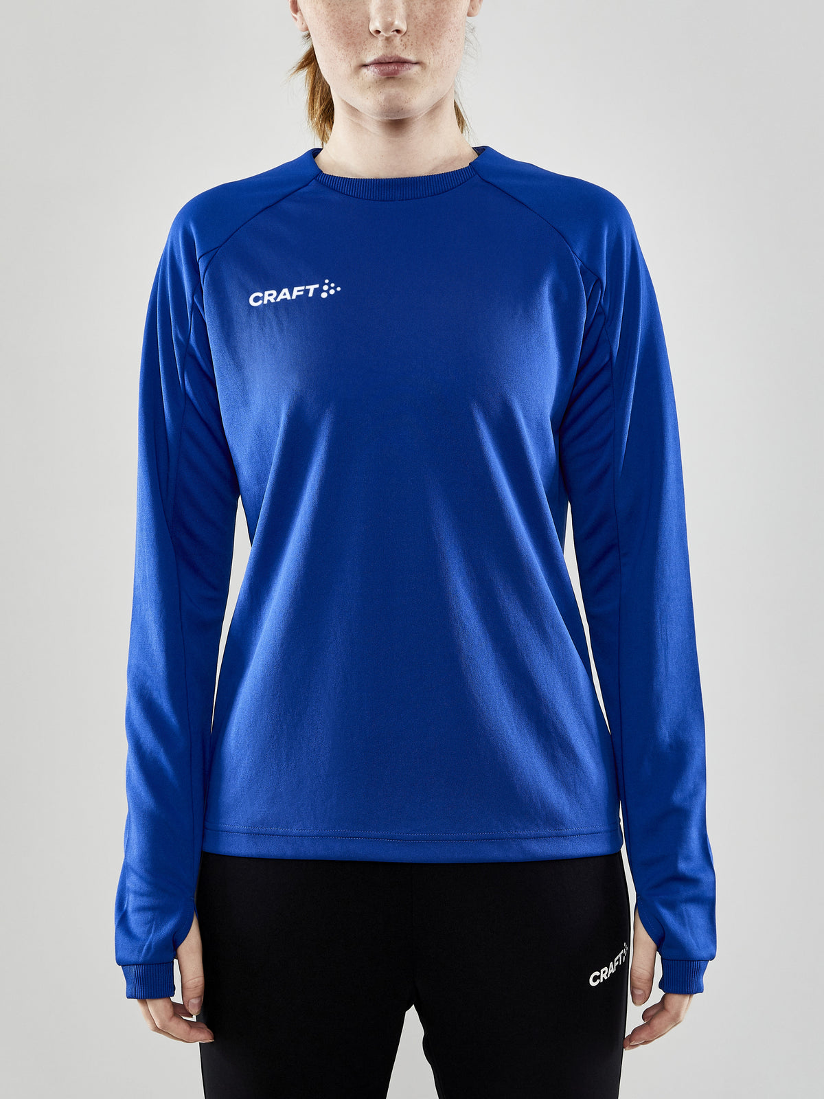 Craft Evolve Crew Neck Damen in Kobaltblau, Detailansicht