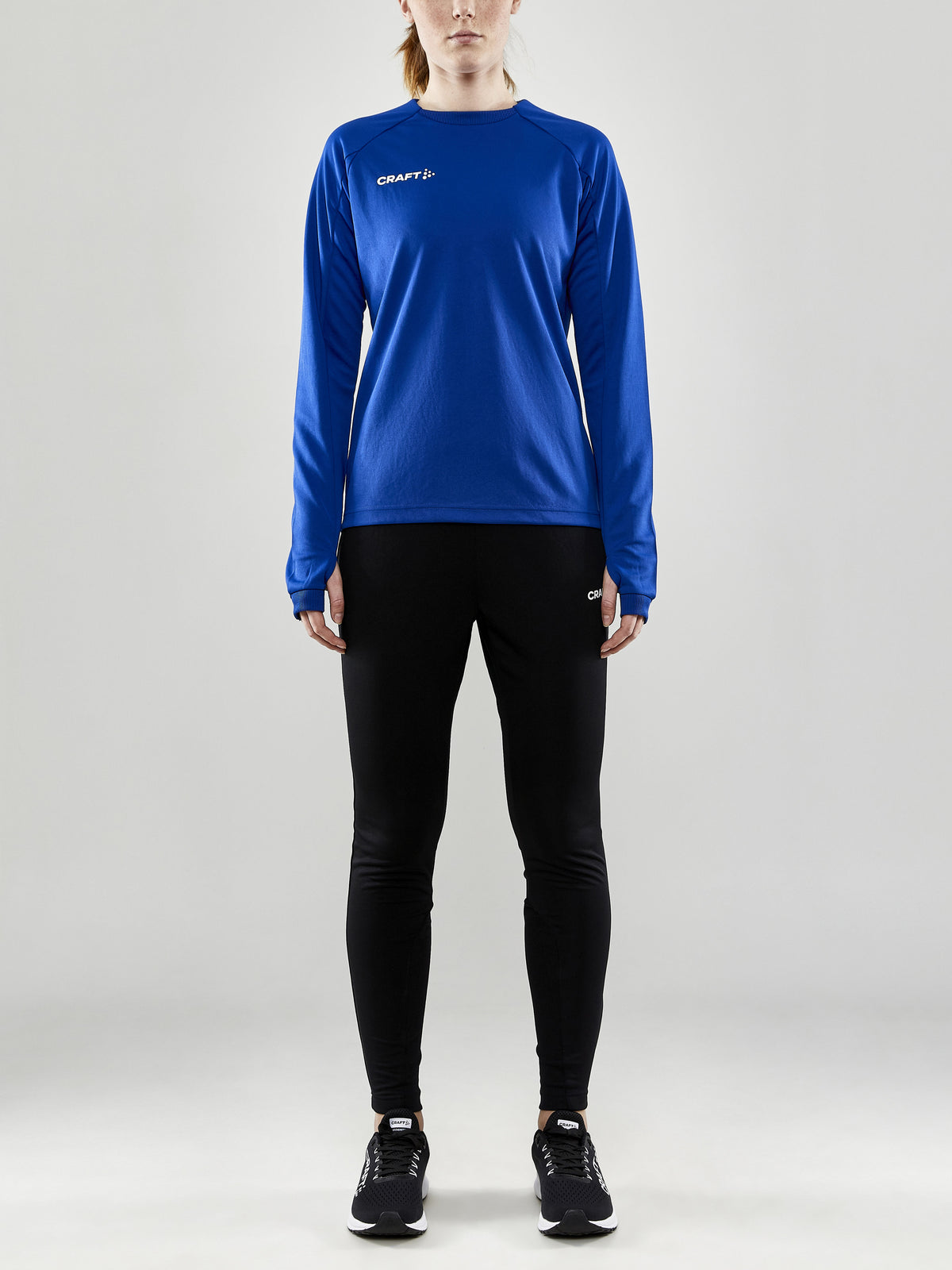 Craft Evolve Crew Neck Damen in Kobaltblau, Detailansicht