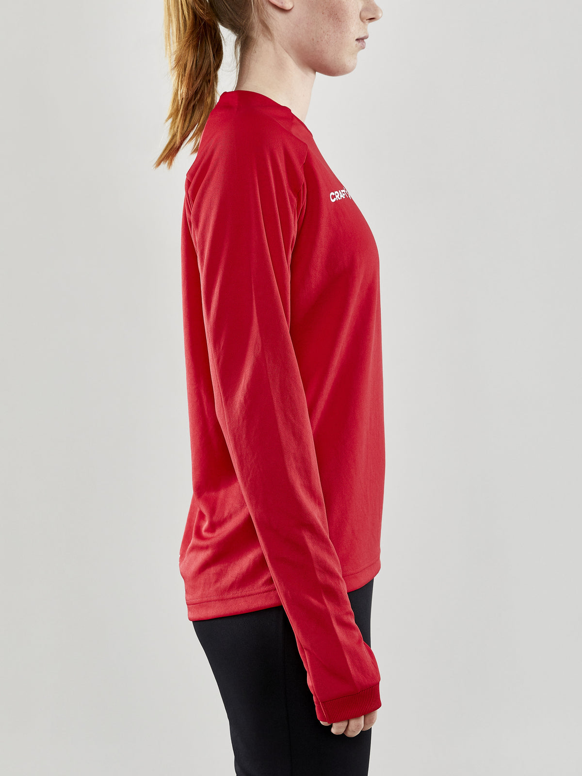 Craft Evolve Crew Neck Damen in Rot, Detailansicht