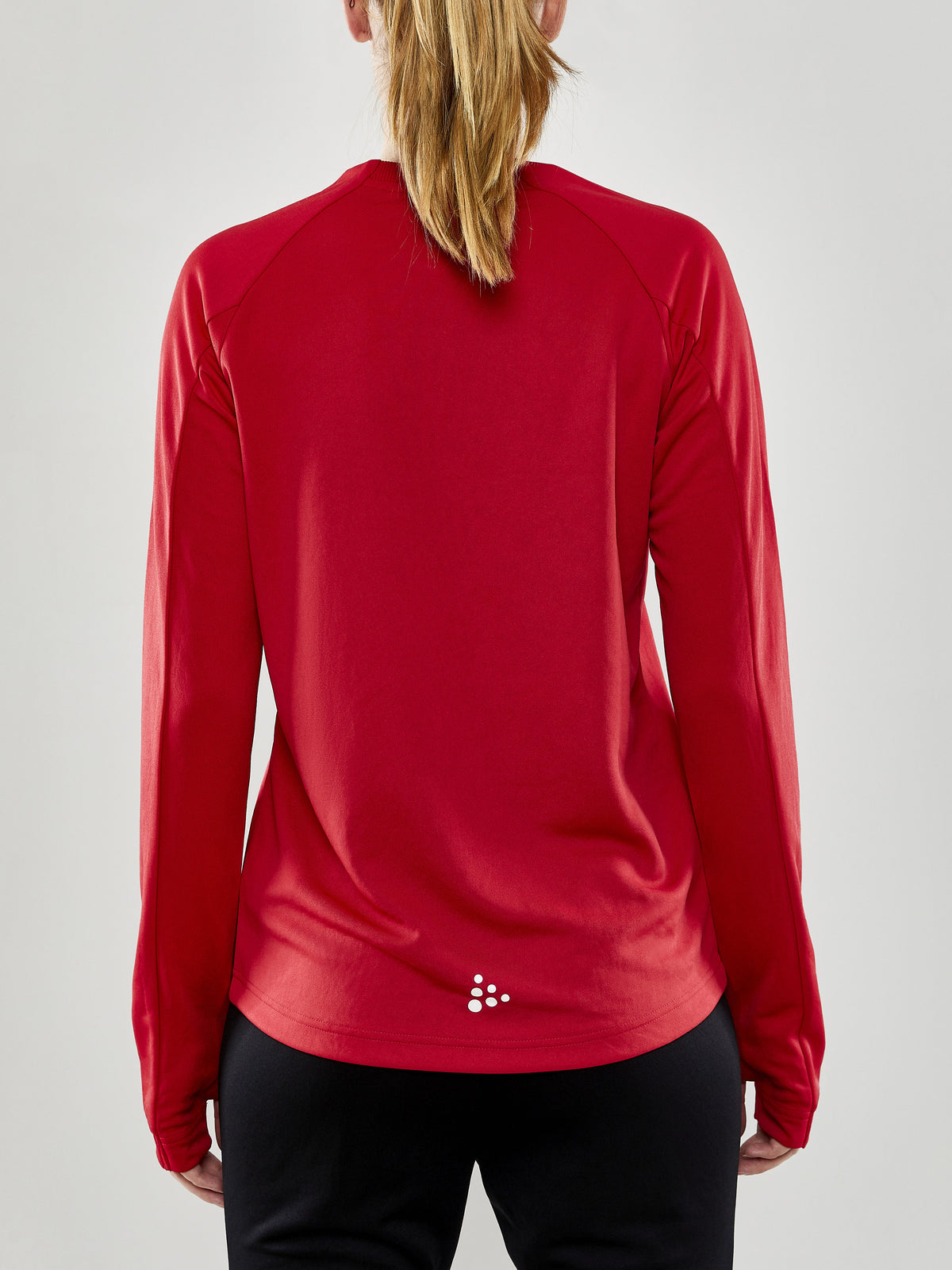 Craft Evolve Crew Neck Damen in Rot, Detailansicht