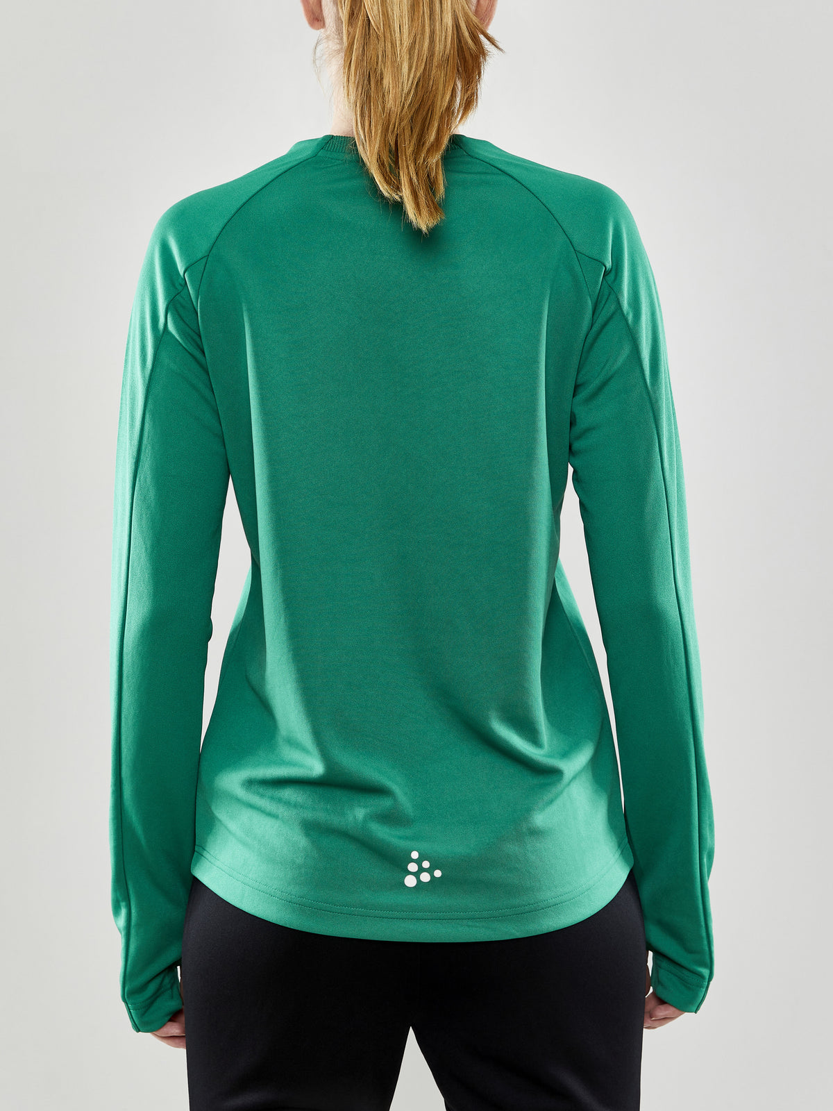 Craft Evolve Crew Neck Damen in Grün, Detailansicht
