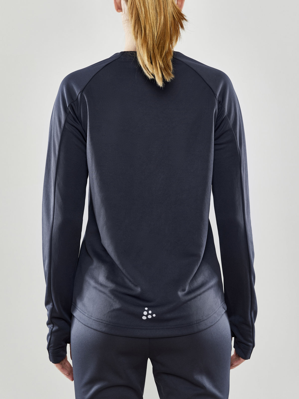 Craft Evolve Crew Neck Damen in Dunkelgrau, Detailansicht