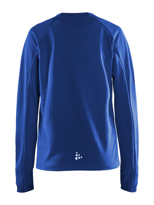 Craft Evolve Crew Neck Junior in Kobaltblau, Rückansicht