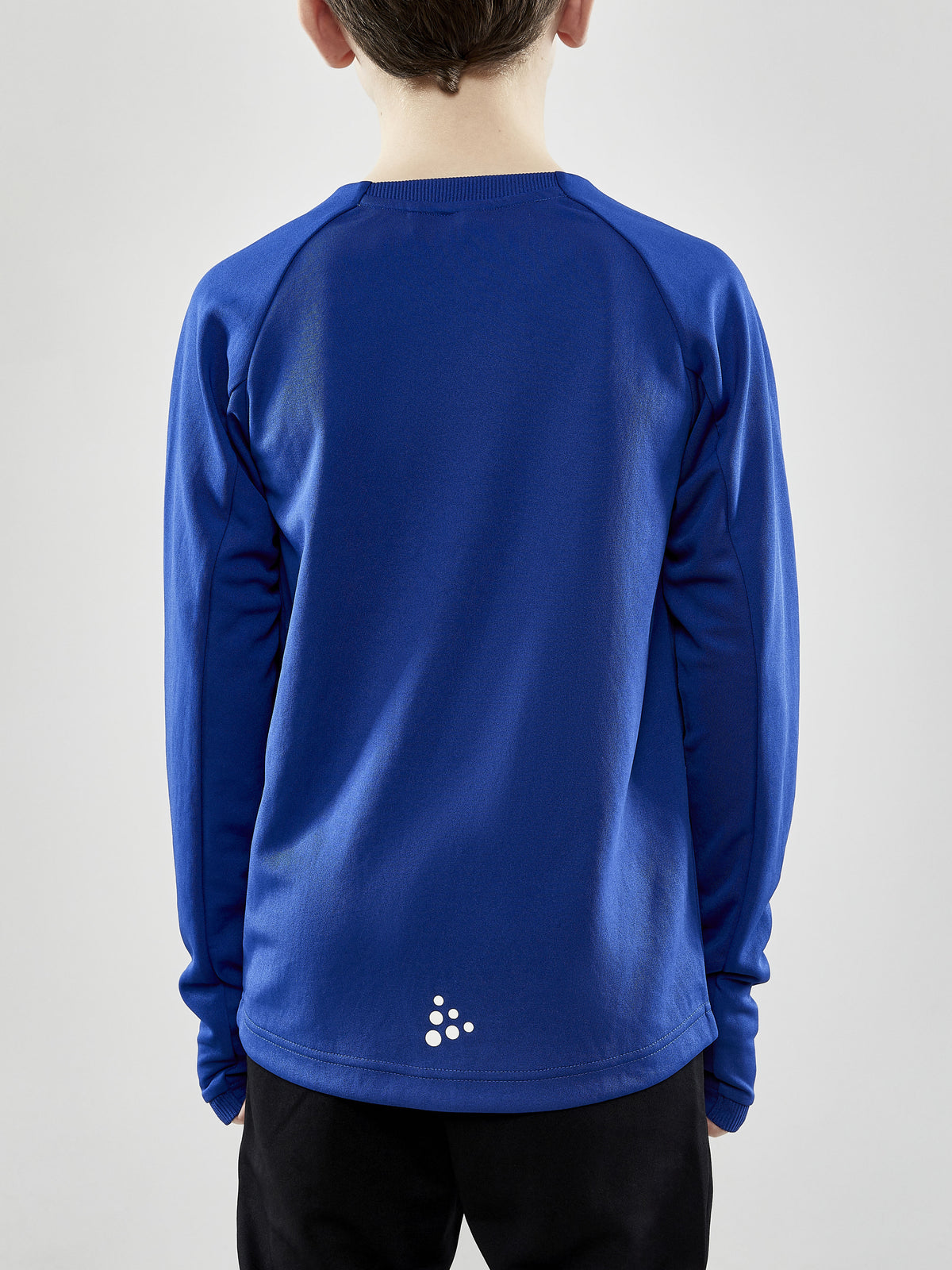 Craft Evolve Crew Neck Junior in Kobaltblau, Detailansicht