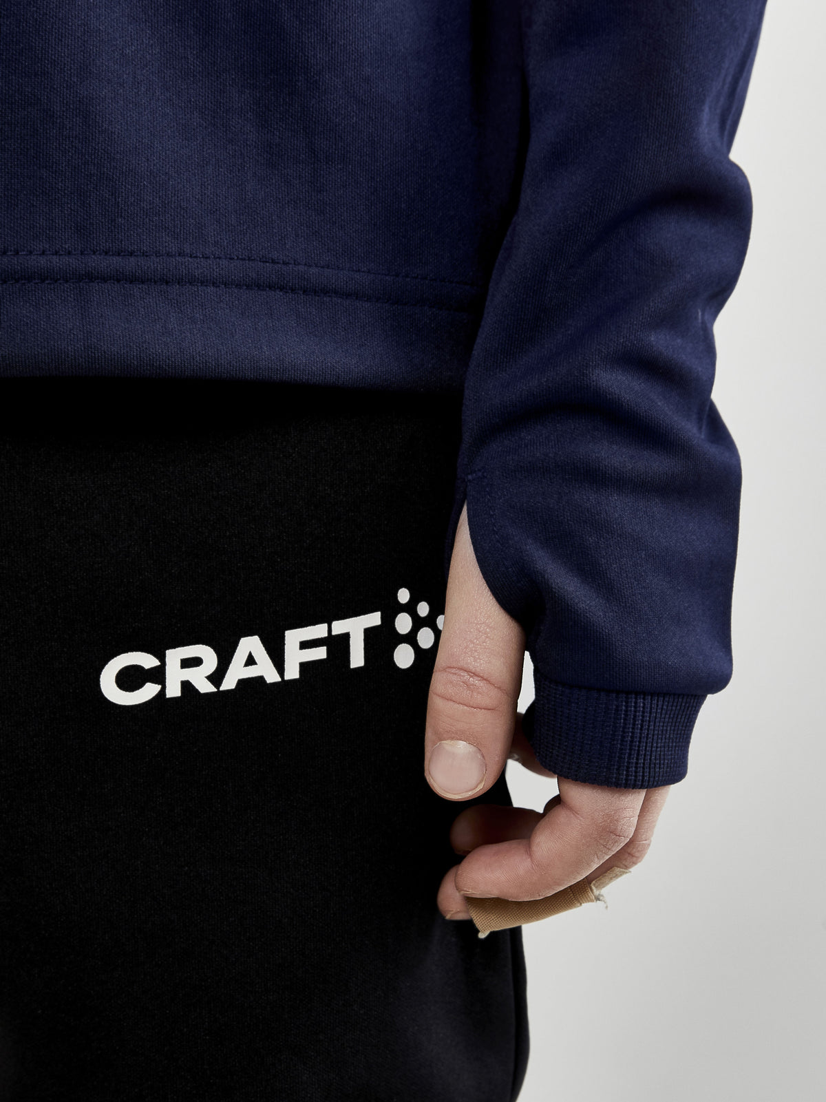 Craft Evolve Crew Neck Junior in Navy, Detailansicht