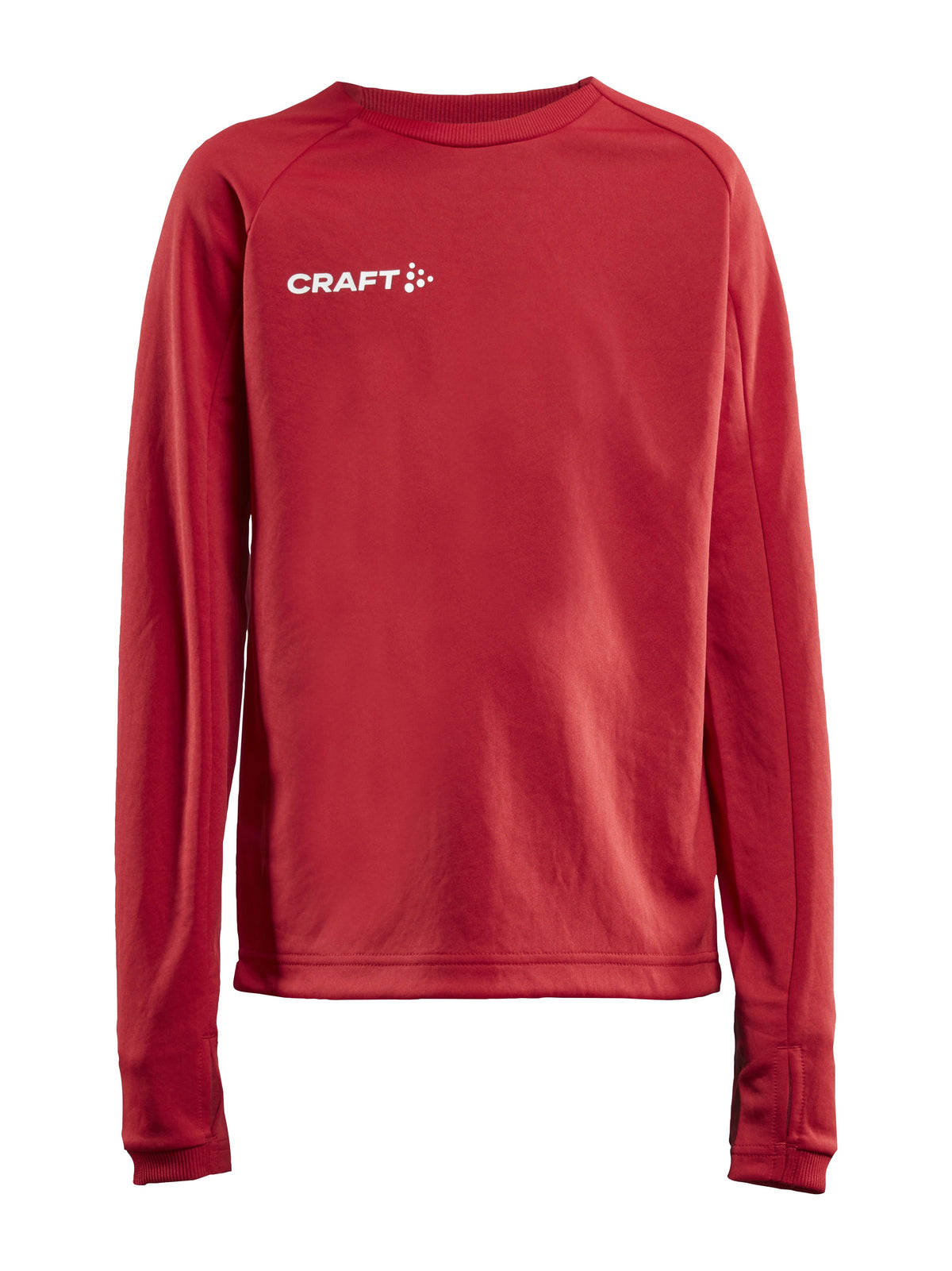 Craft Evolve Crew Neck Junior in Rot, Vorderansicht