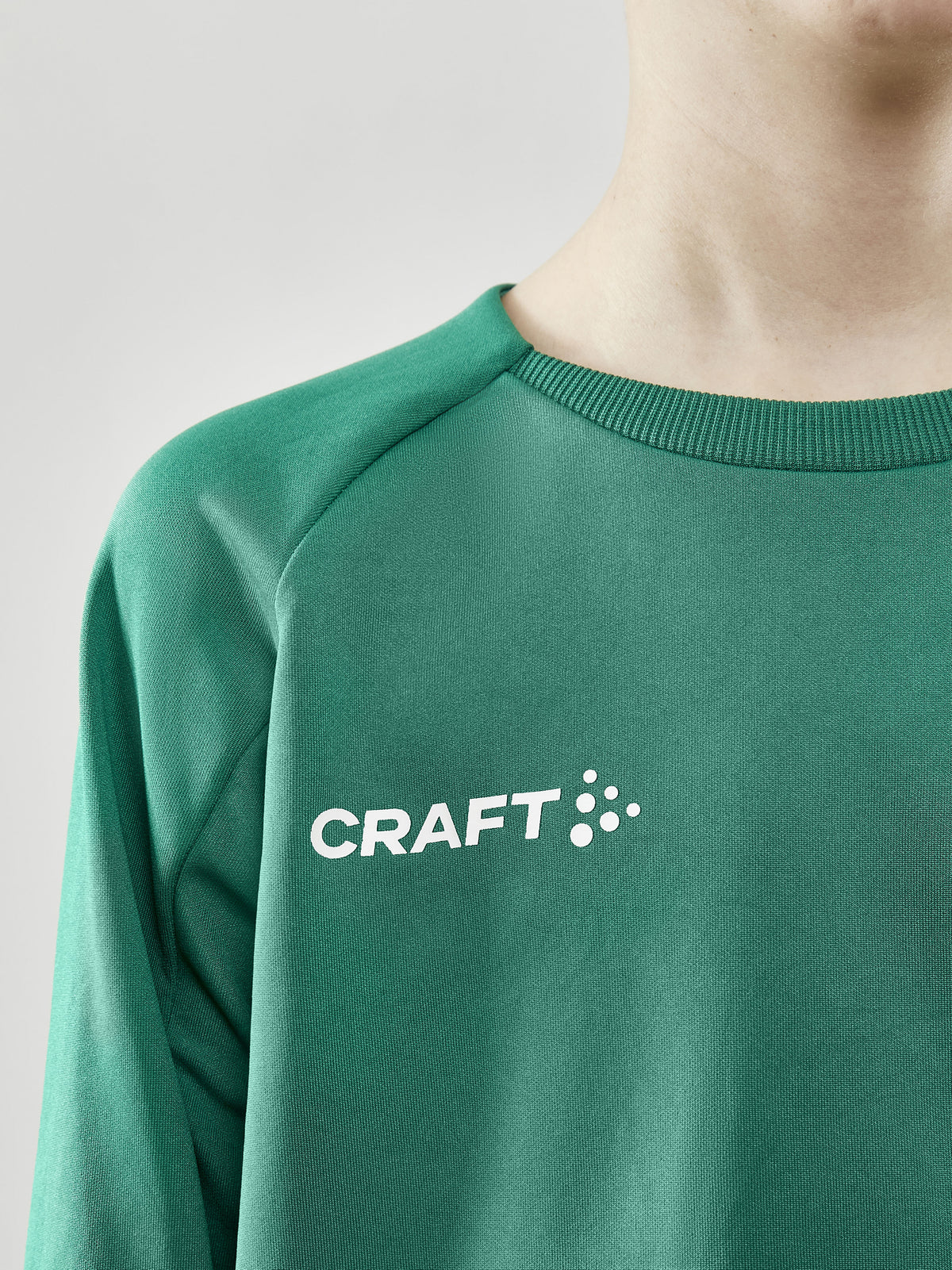 Craft Evolve Crew Neck Junior in Grün, Detailansicht