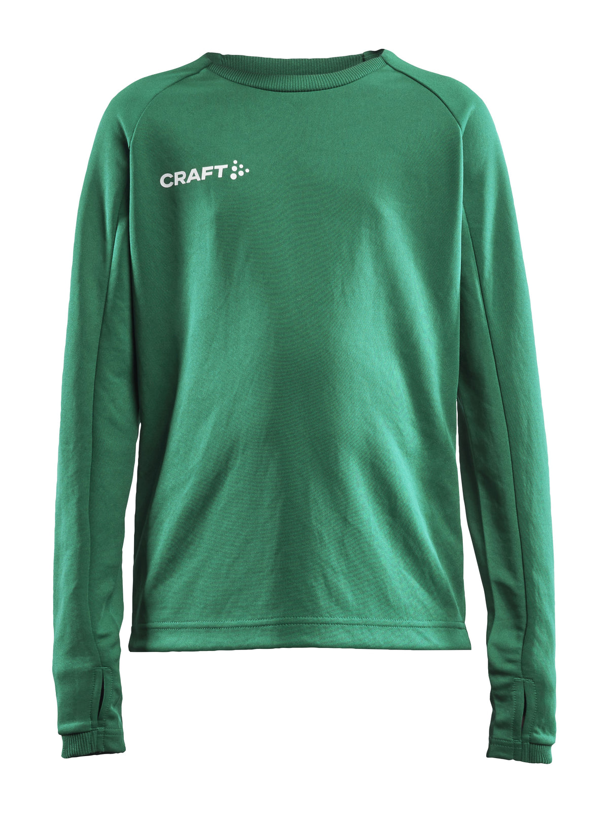 Craft Evolve Crew Neck Junior in Grün, Vorderansicht