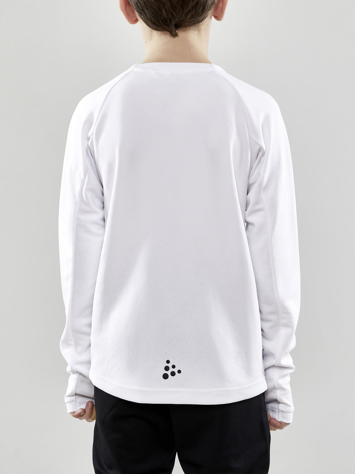 Craft Evolve Crew Neck Junior in Weiss, Detailansicht