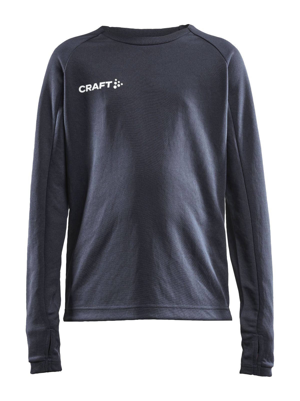 Craft Evolve Crew Neck Junior in Dunkelgrau, Vorderansicht