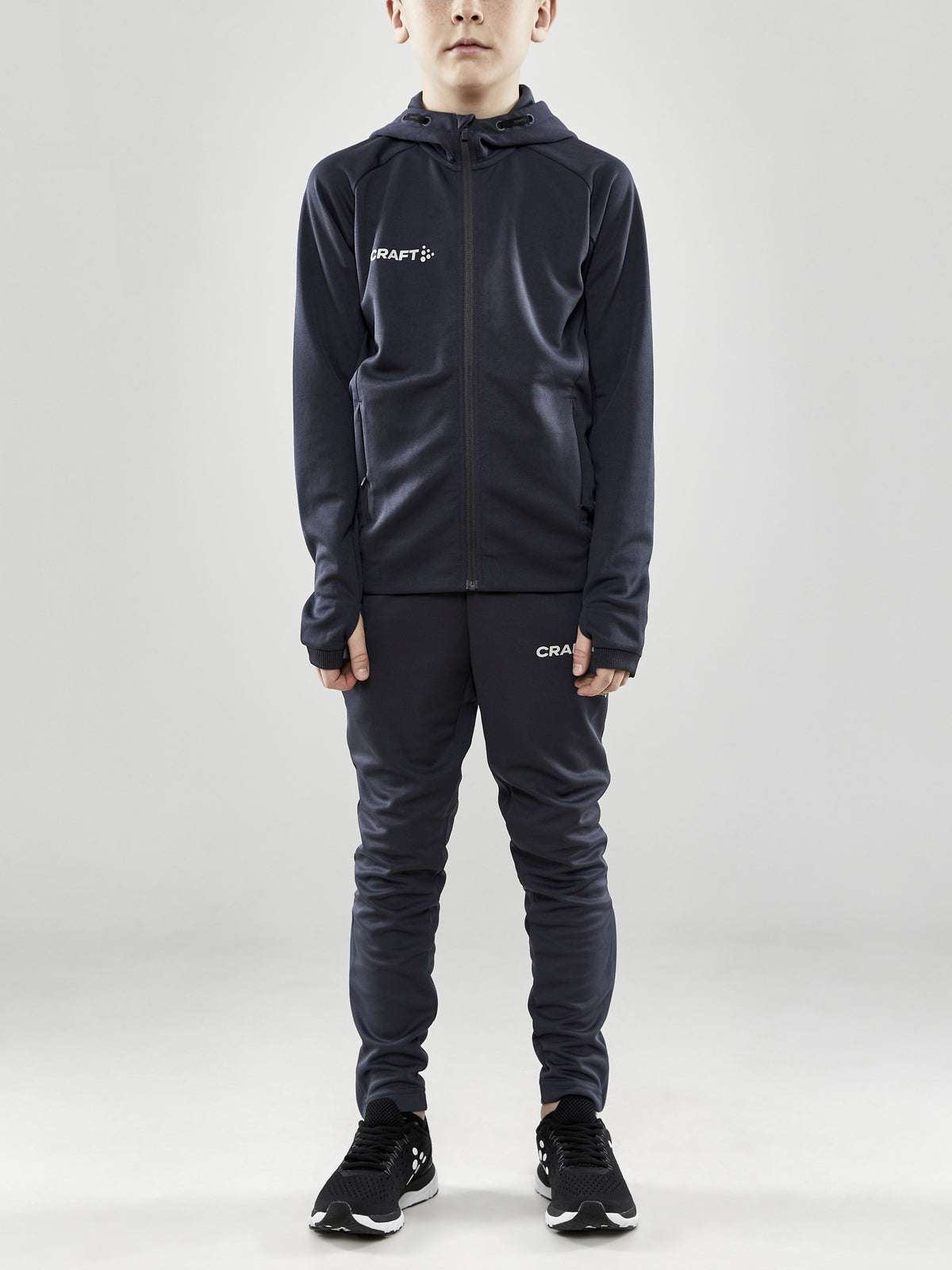 Craft Evolve Pants Junior in Dunkelgrau, Detailansicht