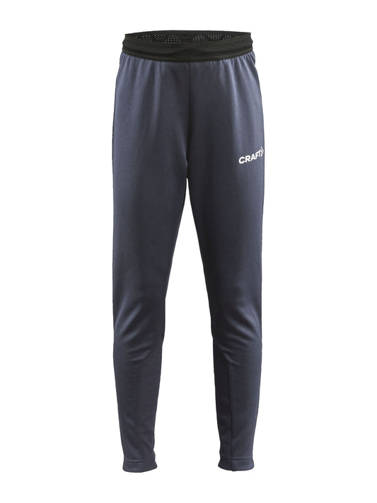 Craft Evolve Slim Pants Junior in Dunkelgrau, Vorderansicht