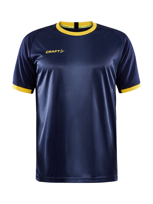 Craft Progress 2.0 Graphic Jersey Herren in Navy/Gelb, Vorderansicht