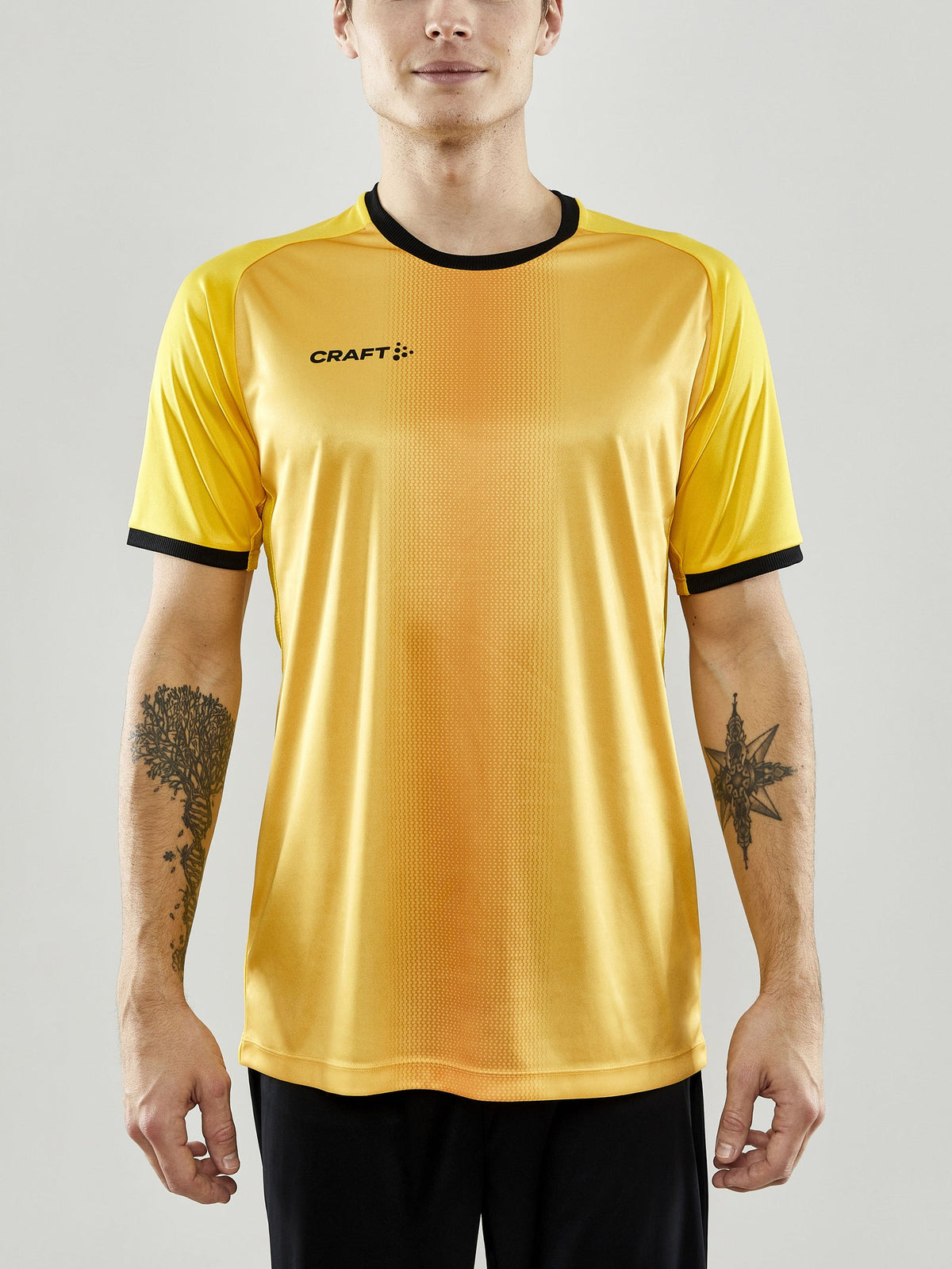 Craft Progress 2.0 Graphic Jersey Herren in Gelb/Schwarz, Detailansicht