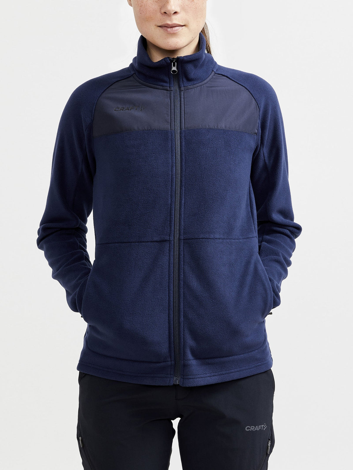 Craft ADV Explore Fleece Midlayer Damen in Dunkelblau, Detailansicht