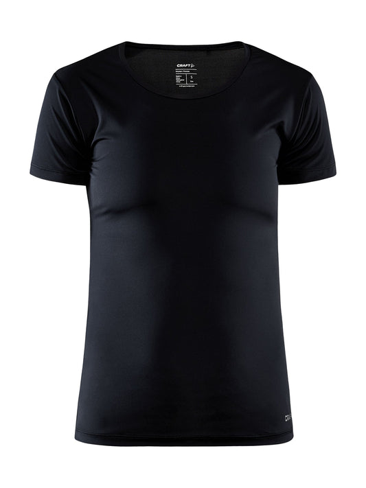 Craft CORE Dry Tee Damen in Schwarz, Vorderansicht
