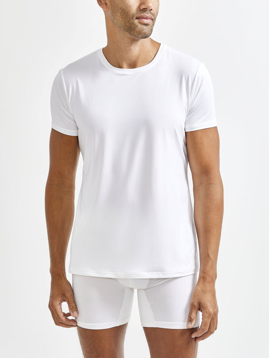 Craft CORE Dry Tee Herren in Weiss, Detailansicht