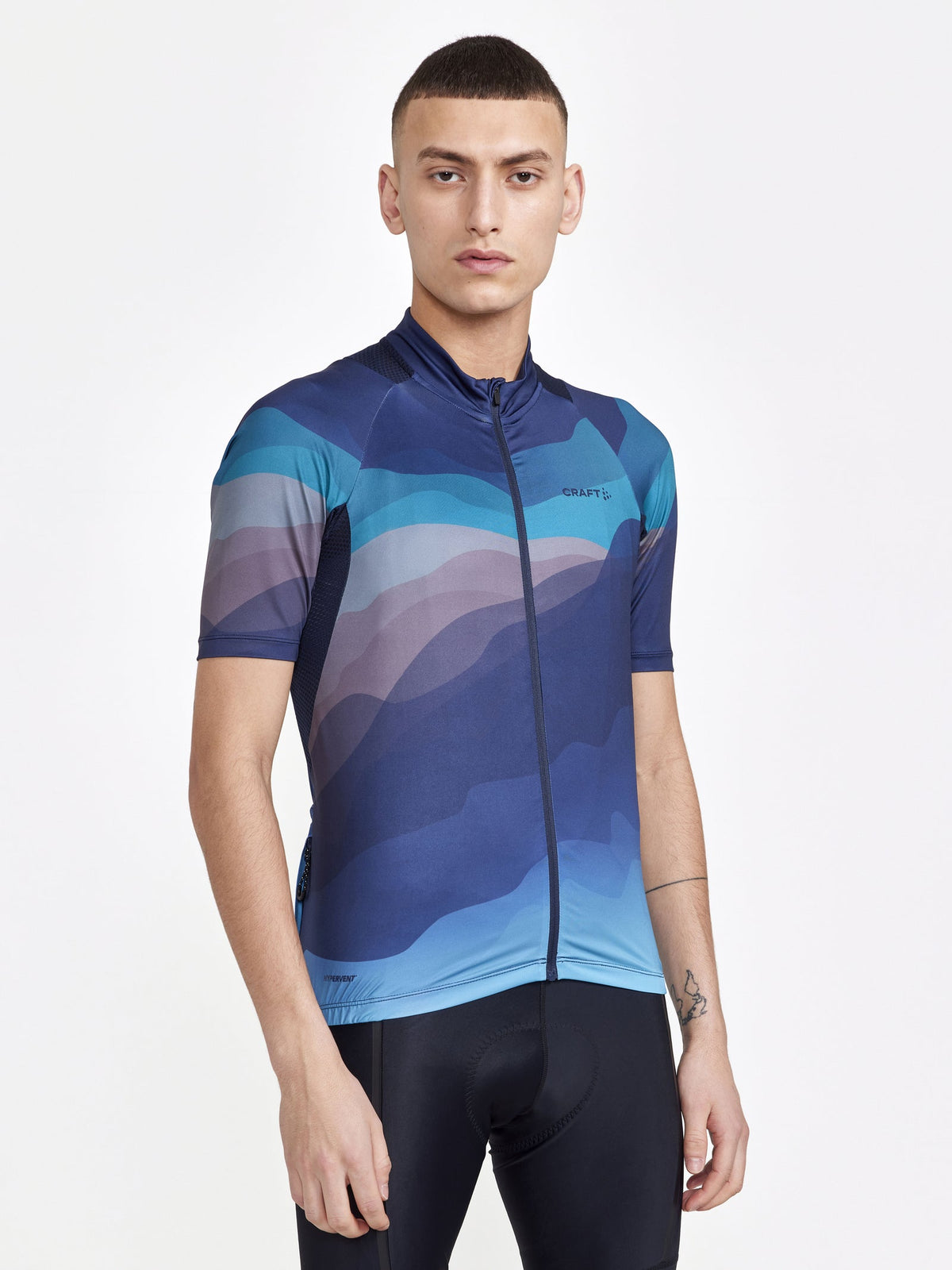 Craft ADV Endur Graphic Jersey Herren in Blau, Detailansicht