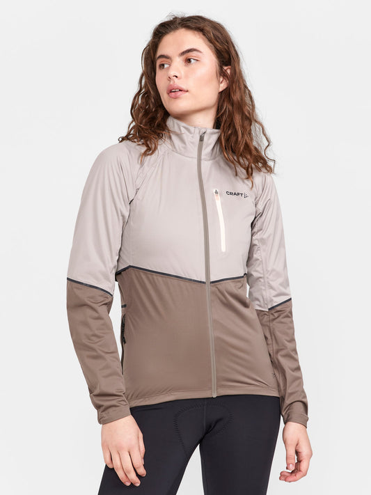 Craft ADV Endur Hydro Jacket Damen in Beige/Braun, Detailansicht