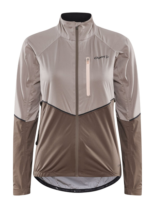 Craft ADV Endur Hydro Jacket Damen in Beige/Braun, Vorderansicht