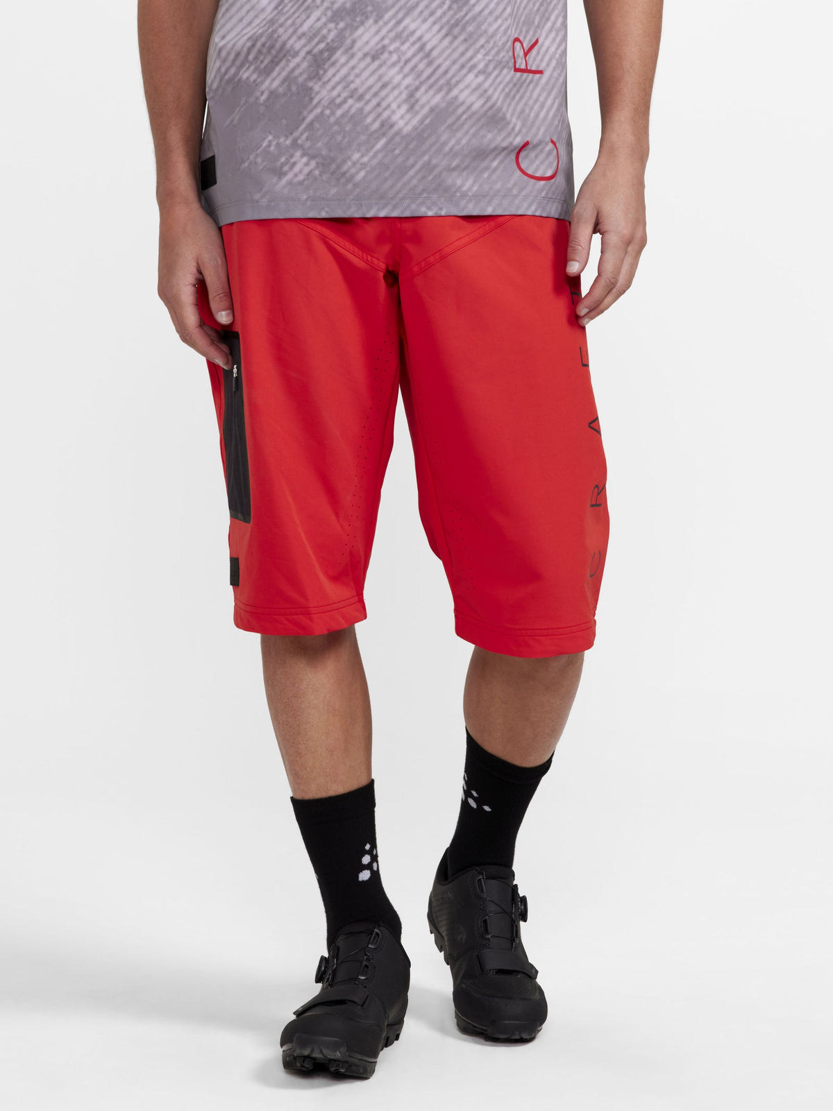 Craft ADV Offroad XT Shorts with Pad Herren in Rot, Detailansicht