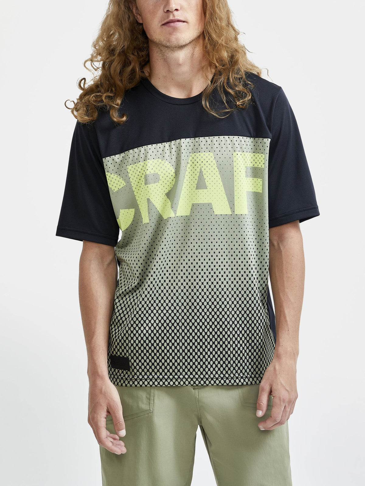 Craft CORE Offroad XT SS Jersey Herren in Schwarz/Dunkelgrün, Detailansicht