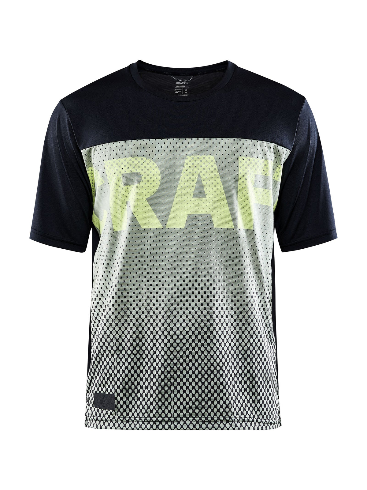 Craft CORE Offroad XT SS Jersey Herren in Schwarz/Dunkelgrün, Vorderansicht