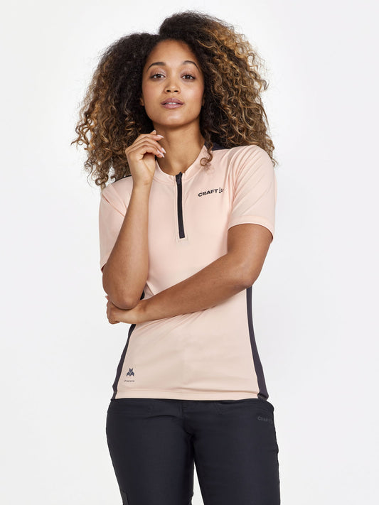 Craft CORE Offroad SS Jersey Damen in Pink, Detailansicht