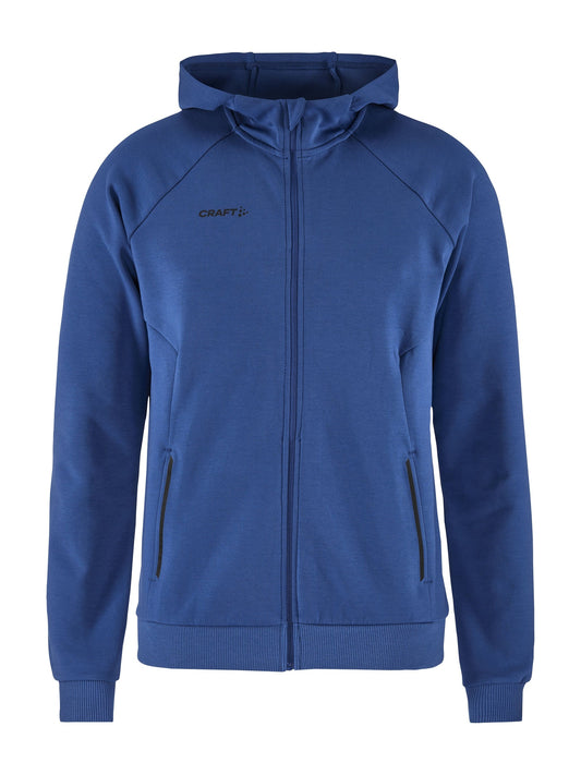 Craft CORE Soul Full Zip Hood Herren in Kobaltblau, Vorderansicht