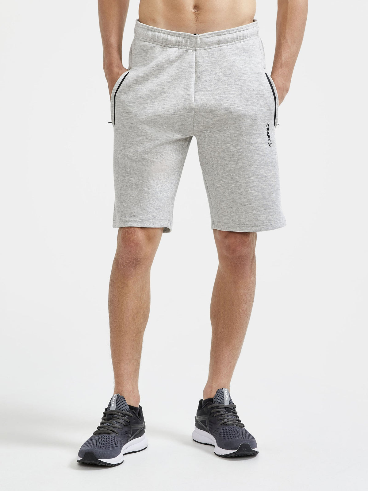 Craft CORE Soul Sweatshorts Herren in Grau meliert, Detailansicht