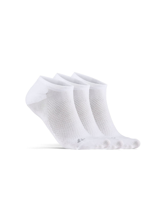 Craft CORE Dry Footies 3-Pack in Weiss, Vorderansicht