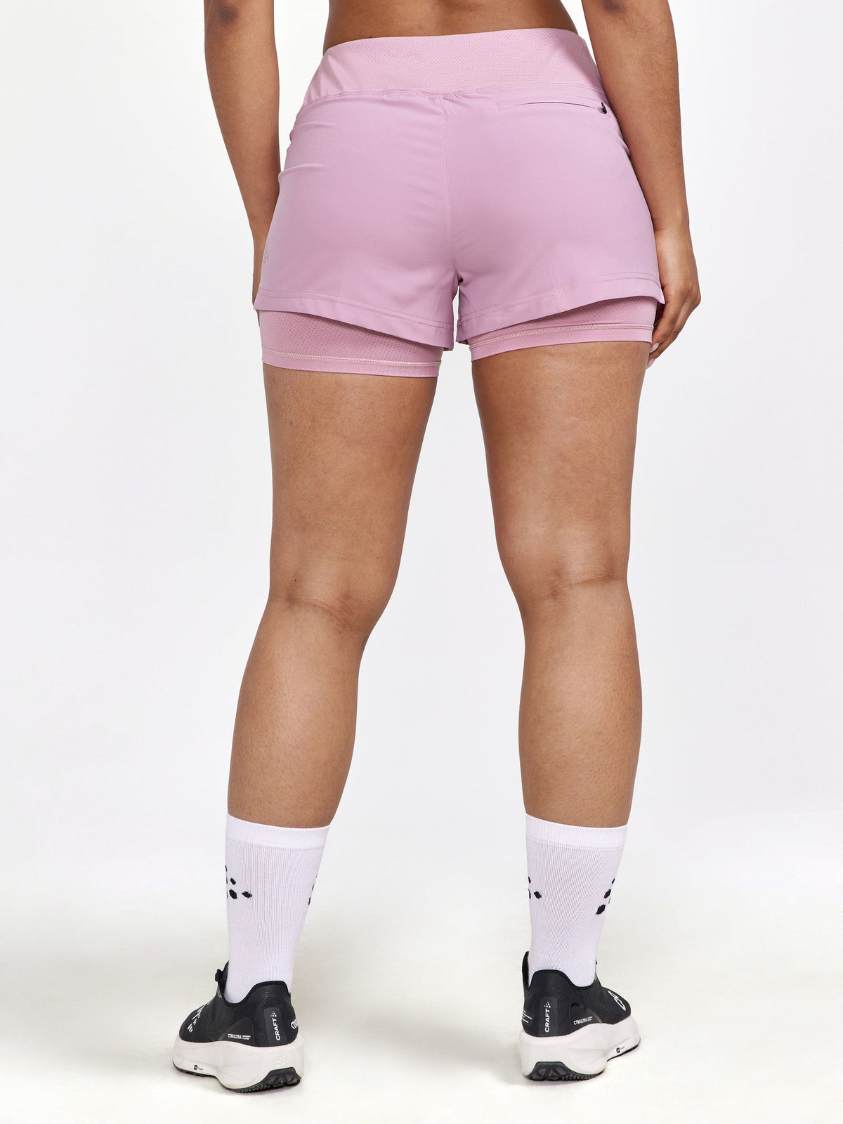 Craft ADV Essence 2-in-1 Shorts Damen in Pink, Detailansicht