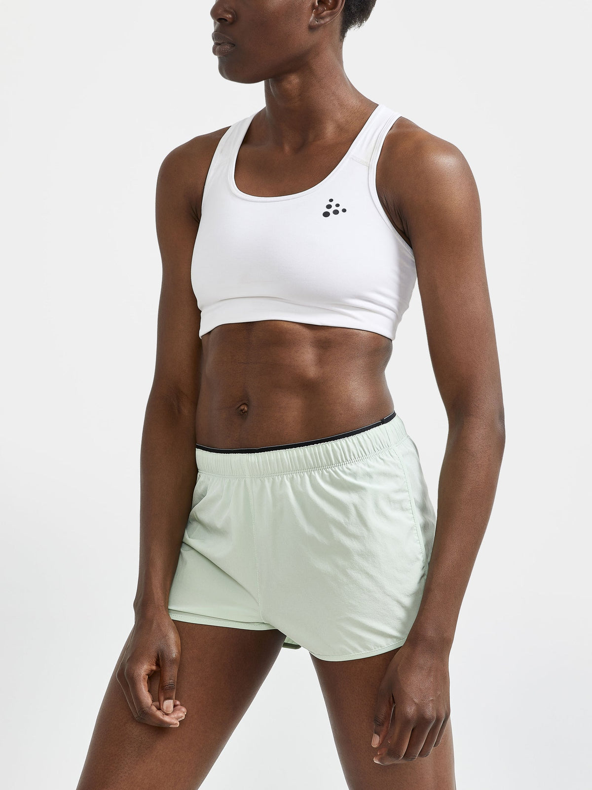 Craft Training Bra Classic in Weiss, Detailansicht