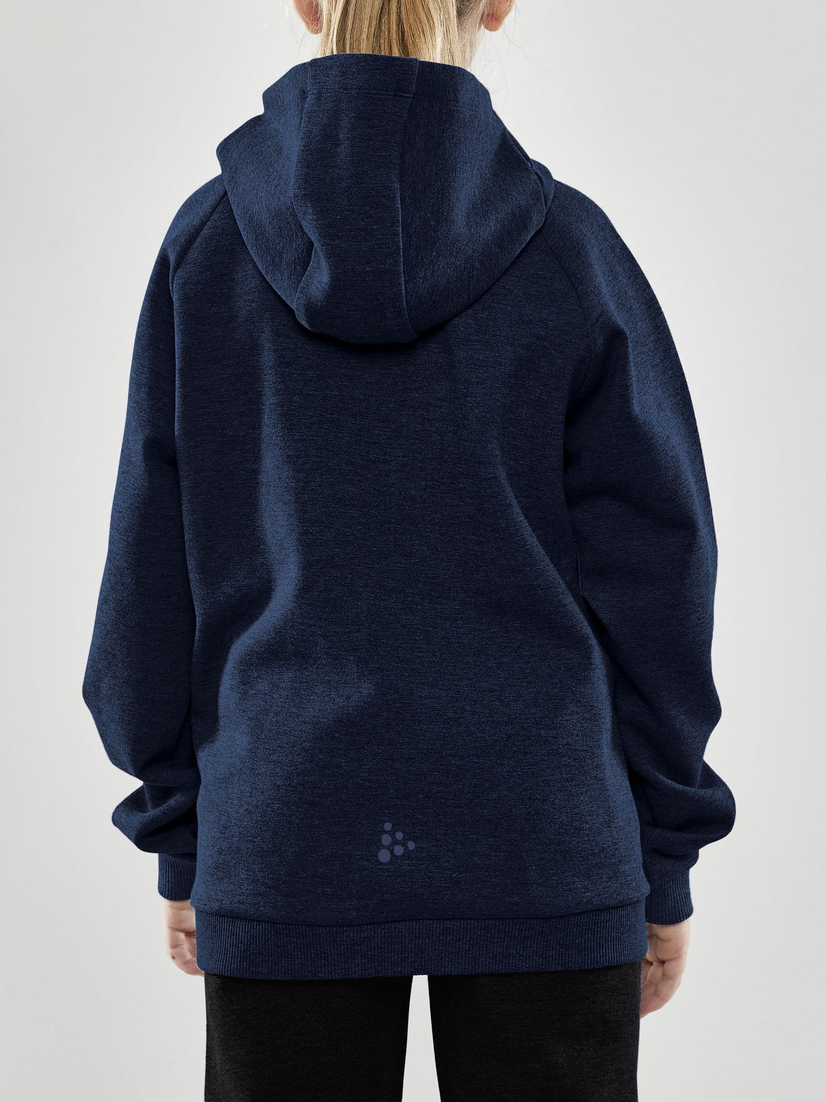 Craft CORE Soul Full Zip Hood Junior in Dunkelnavy, Detailansicht