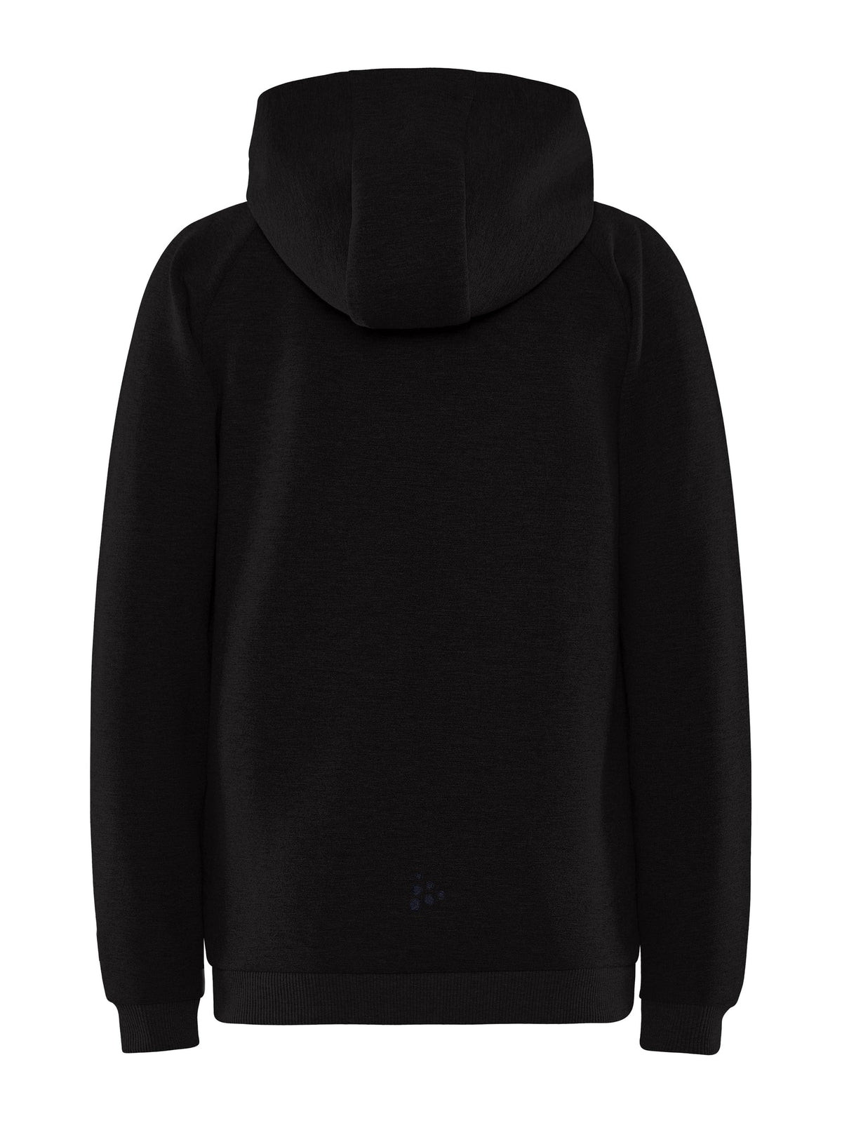 Craft CORE Soul Full Zip Hood Junior in Schwarz, Rückansicht