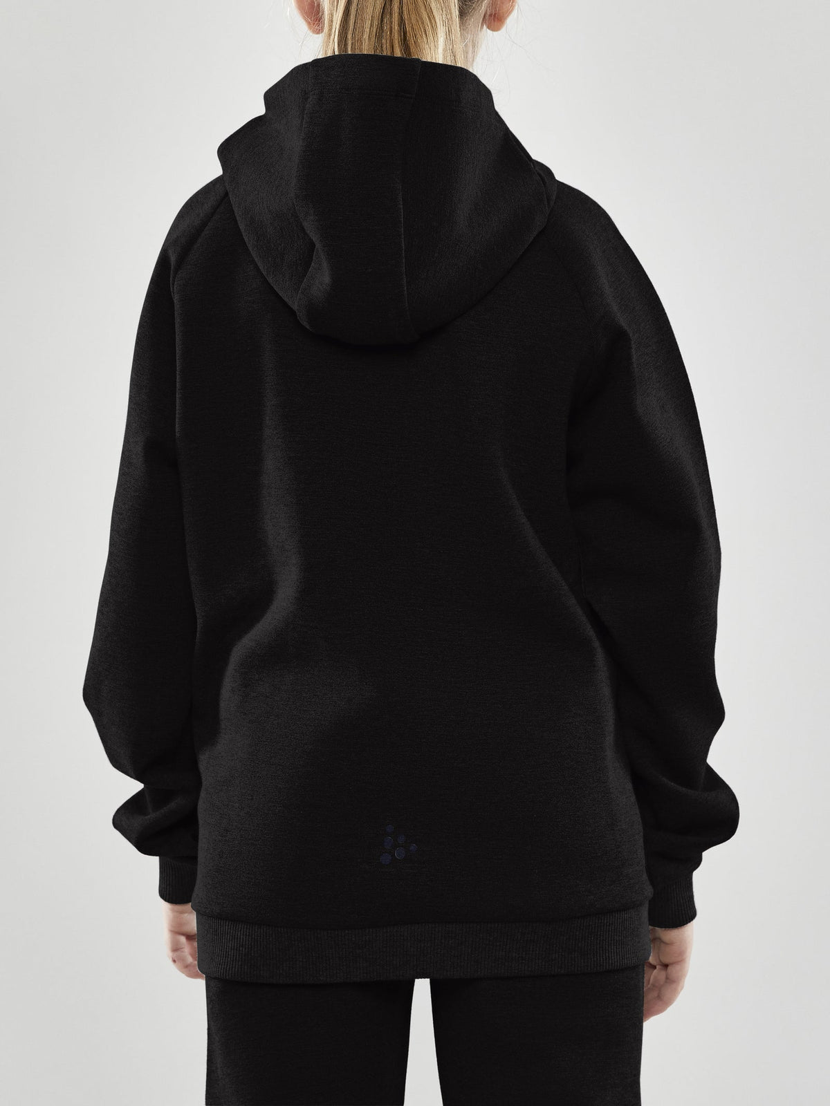 Craft CORE Soul Full Zip Hood Junior in Schwarz, Detailansicht