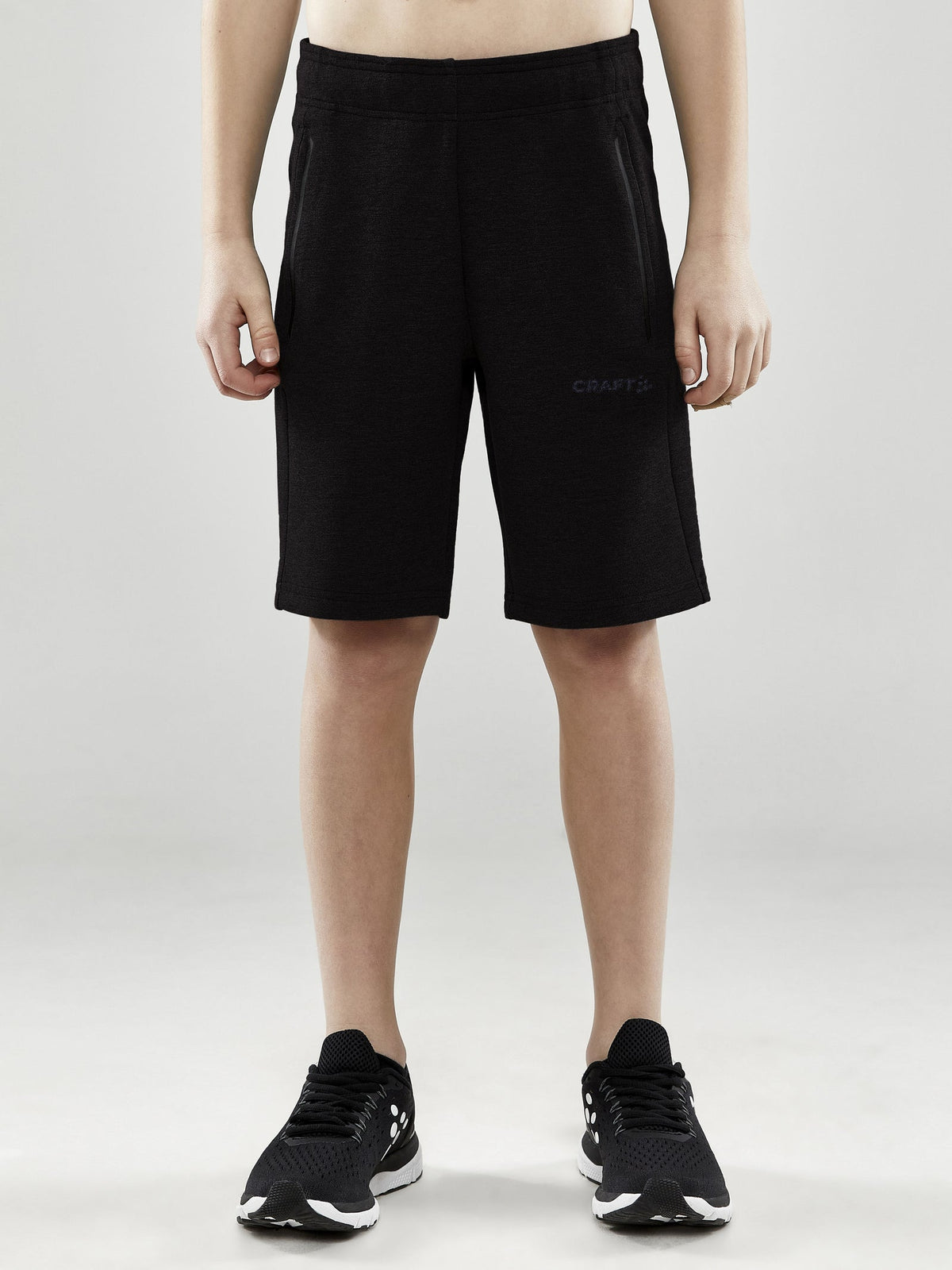 Craft CORE Soul Sweatshorts Junior in Schwarz, Detailansicht