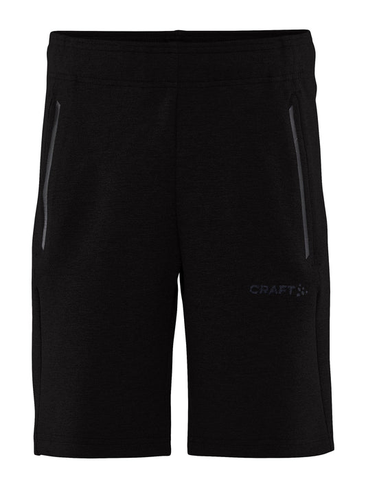 Craft CORE Soul Sweatshorts Junior in Schwarz, Vorderansicht