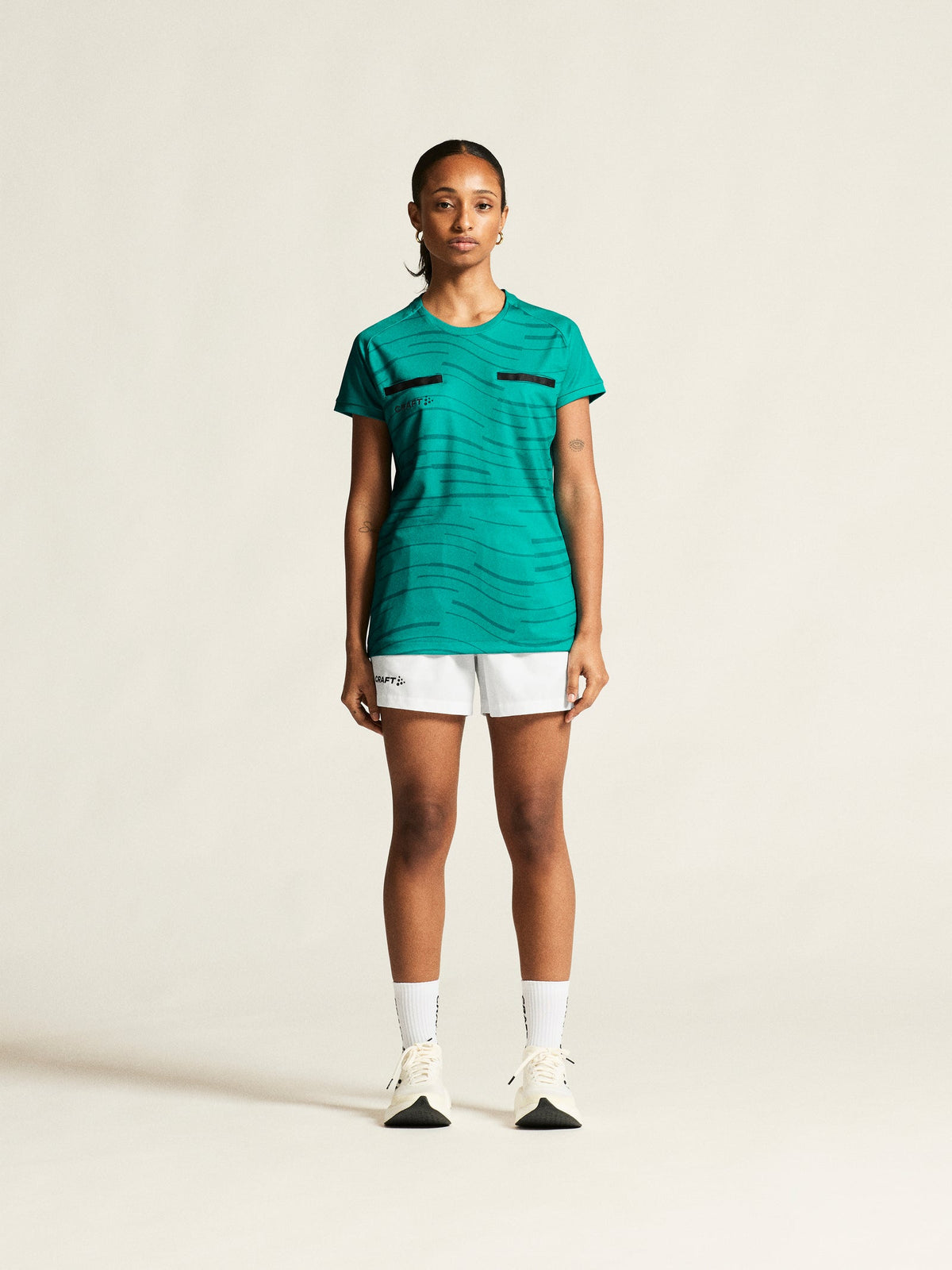 Craft Evolve Referee Jersey Damen in Türkisgrün, Detailansicht