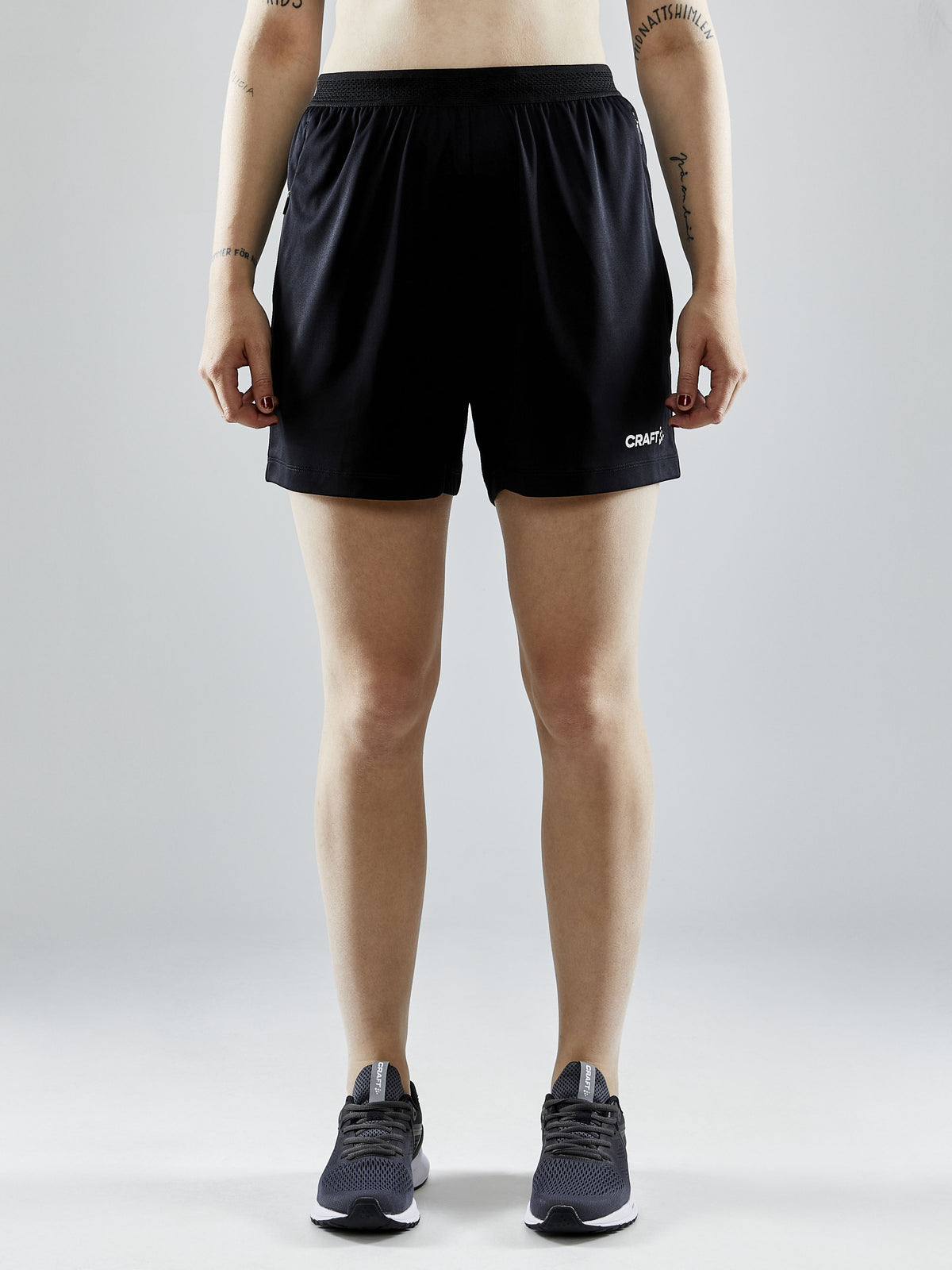 Craft Evolve Referee Shorts Damen in Schwarz, Detailansicht