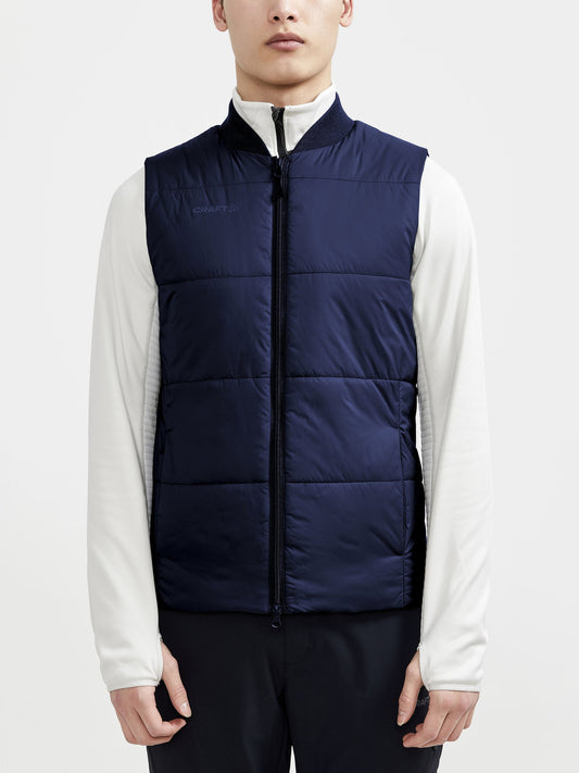 Craft CORE Light Padded Vest Herren in Dunkelblau, Detailansicht
