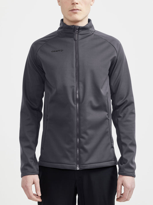Craft CORE Explore Soft Shell Jacket Herren in Anthrazit, Detailansicht