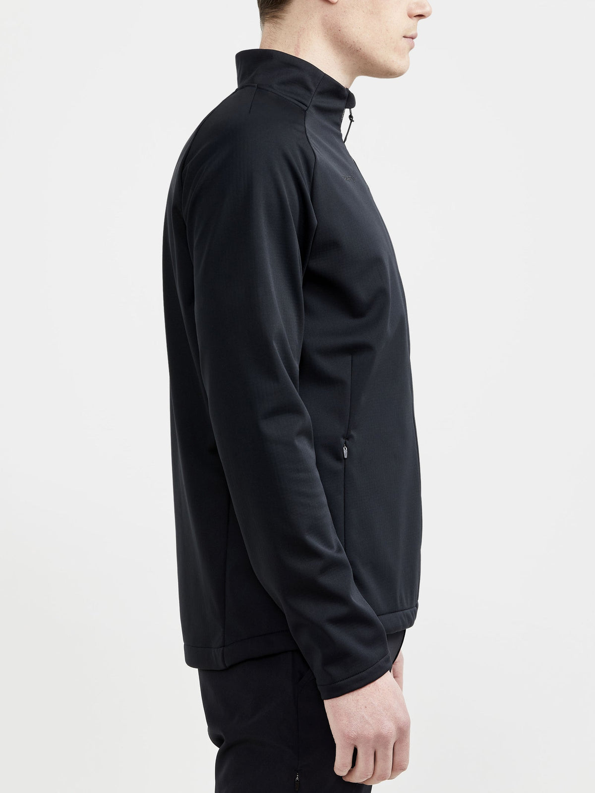 Craft CORE Explore Soft Shell Jacket Herren in Schwarz, Detailansicht