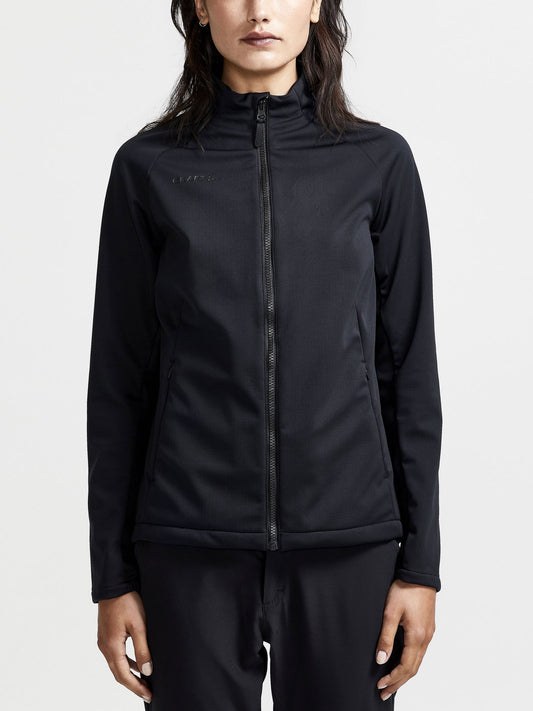 Craft CORE Explore Soft Shell Jacket Damen in Schwarz, Detailansicht