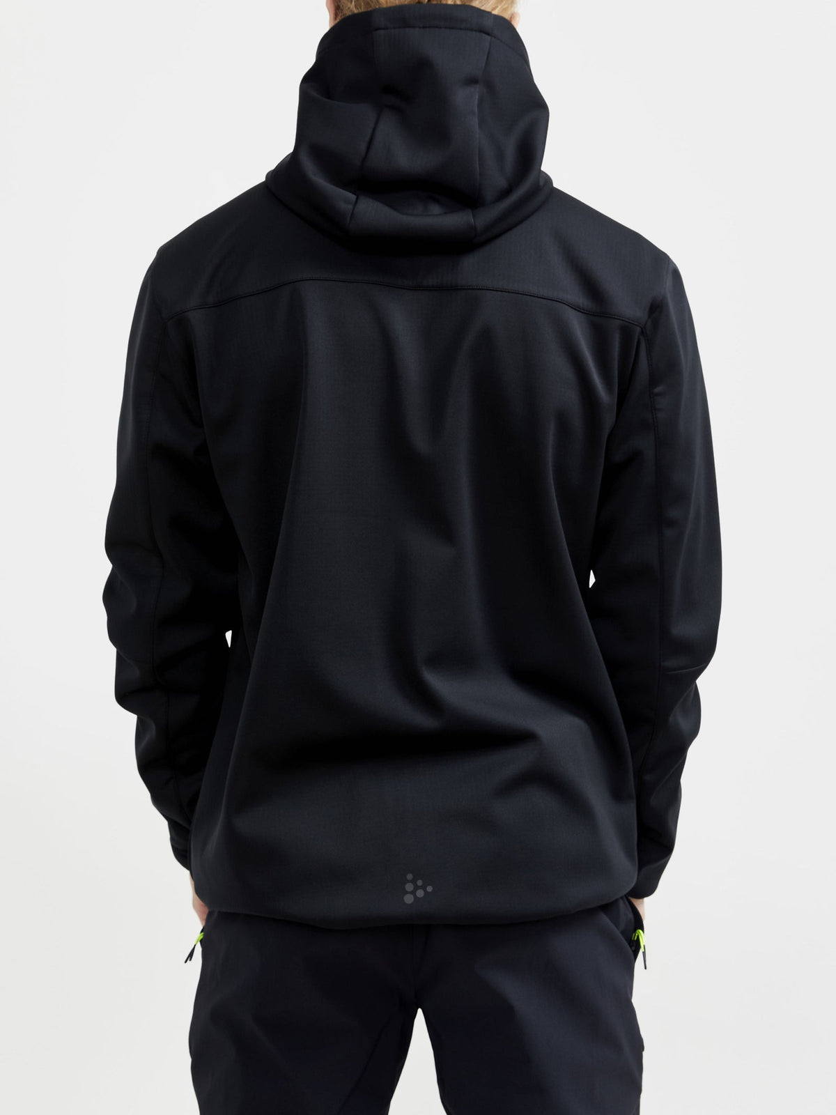Craft ADV Explore Soft Shell Jacket Herren in Schwarz, Detailansicht