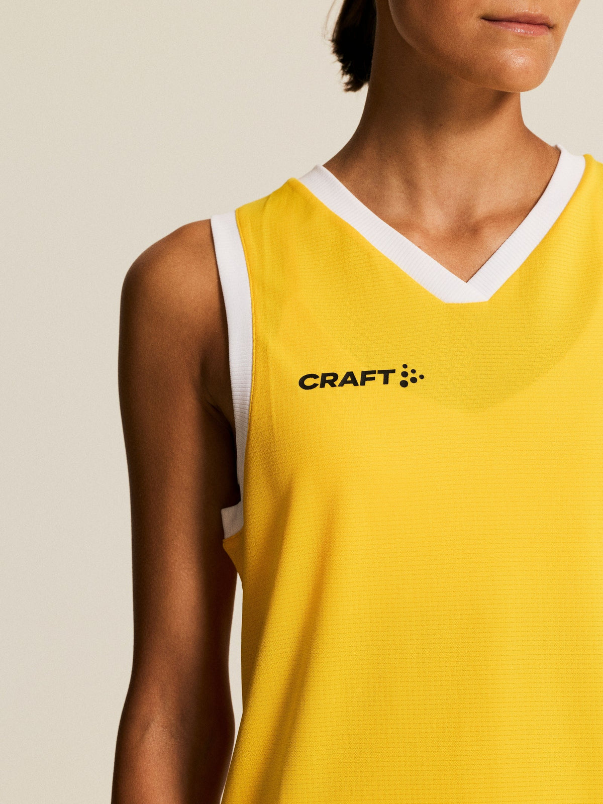 Craft Basket 2.0 Singlet Damen in Gelb, Detailansicht
